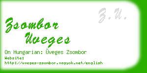 zsombor uveges business card